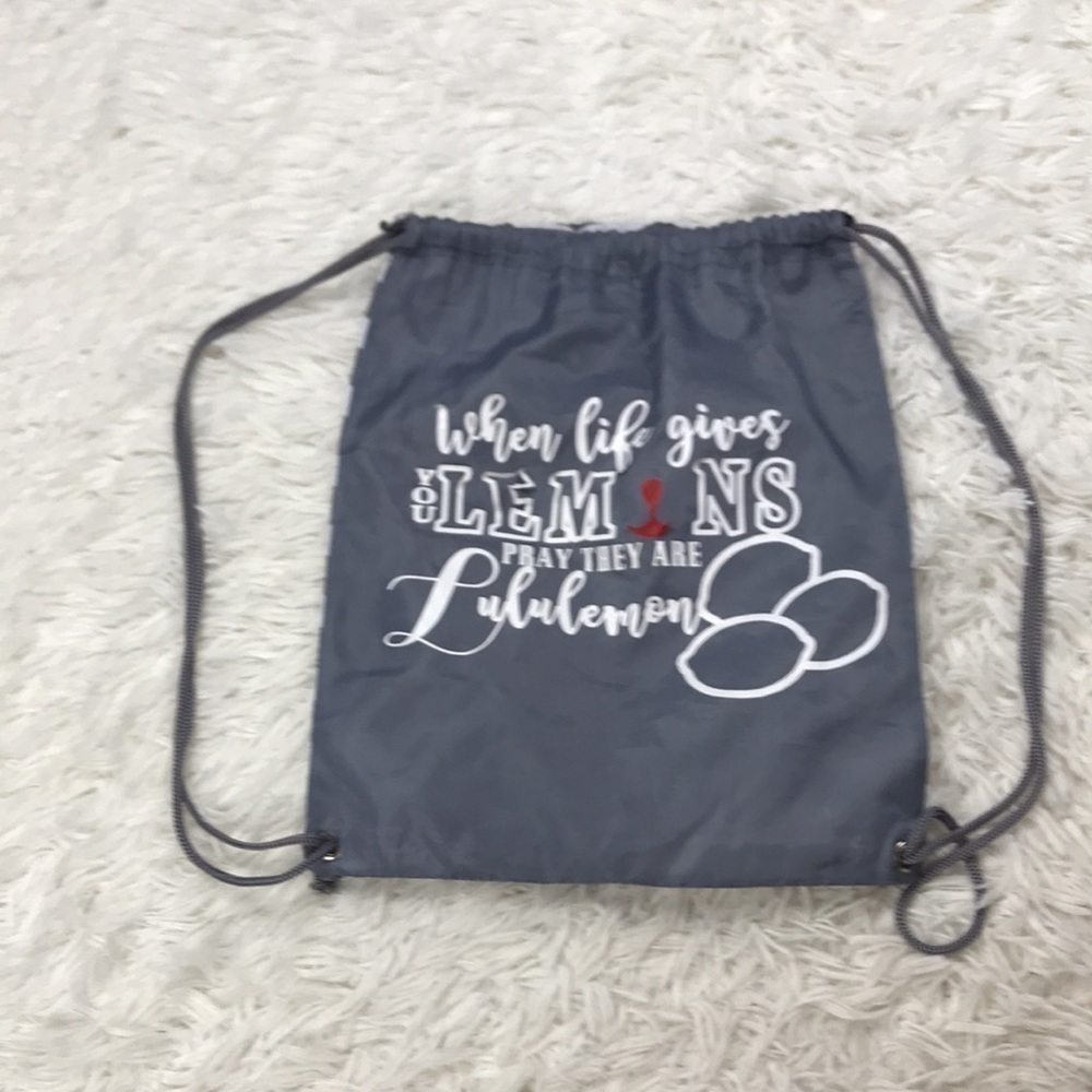 Drawstring Bag “Lululemon” When Life gives you lemons